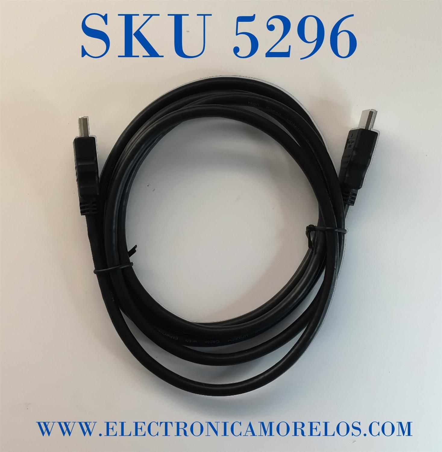 CABLE HDMI PARA TELEVISION Y MONITOR LG “NUEVO“ / CABLE ORIGINAL LG / 19 PINES / 1.72M / NUMERO DE PARTE EAD63954403 / PARA DIFERENTES DISPOSITIVOS 